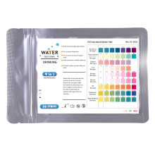 Drinking Water Test Strips , 100 Pcs 9-in-1 Ph Test Strips,for Pond Aquarium Fish Tank Outdoor, Test Kit for Hardness Free Chiorine Copper Iron Nitra