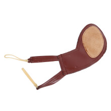 Handmade Brown Sheepskin Violin Shoulder Rest Pad for 1/4–1/2 Sizes