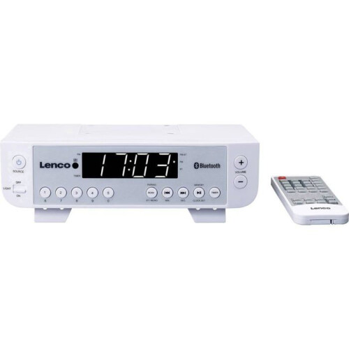 UKW-Küchenradio mit Bluetooth-LED-Beleuchtung und Timer weiß