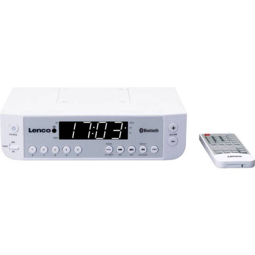 UKW-Küchenradio mit Bluetooth-LED-Beleuchtung und Timer weiß 2