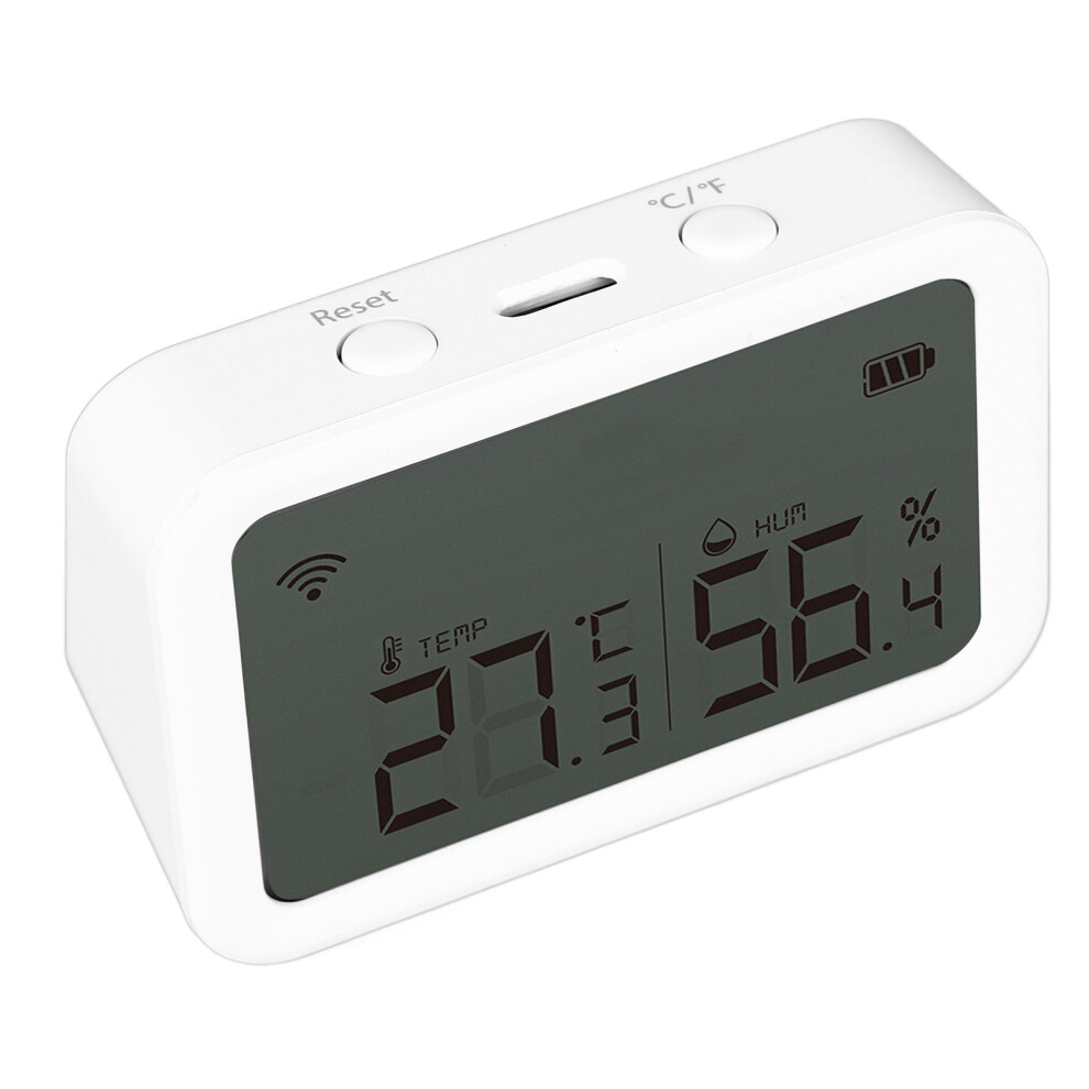 Wifi Temp & Humidity Sensor Lcd Display With App Alerts Nas-Th02b 4071368912119