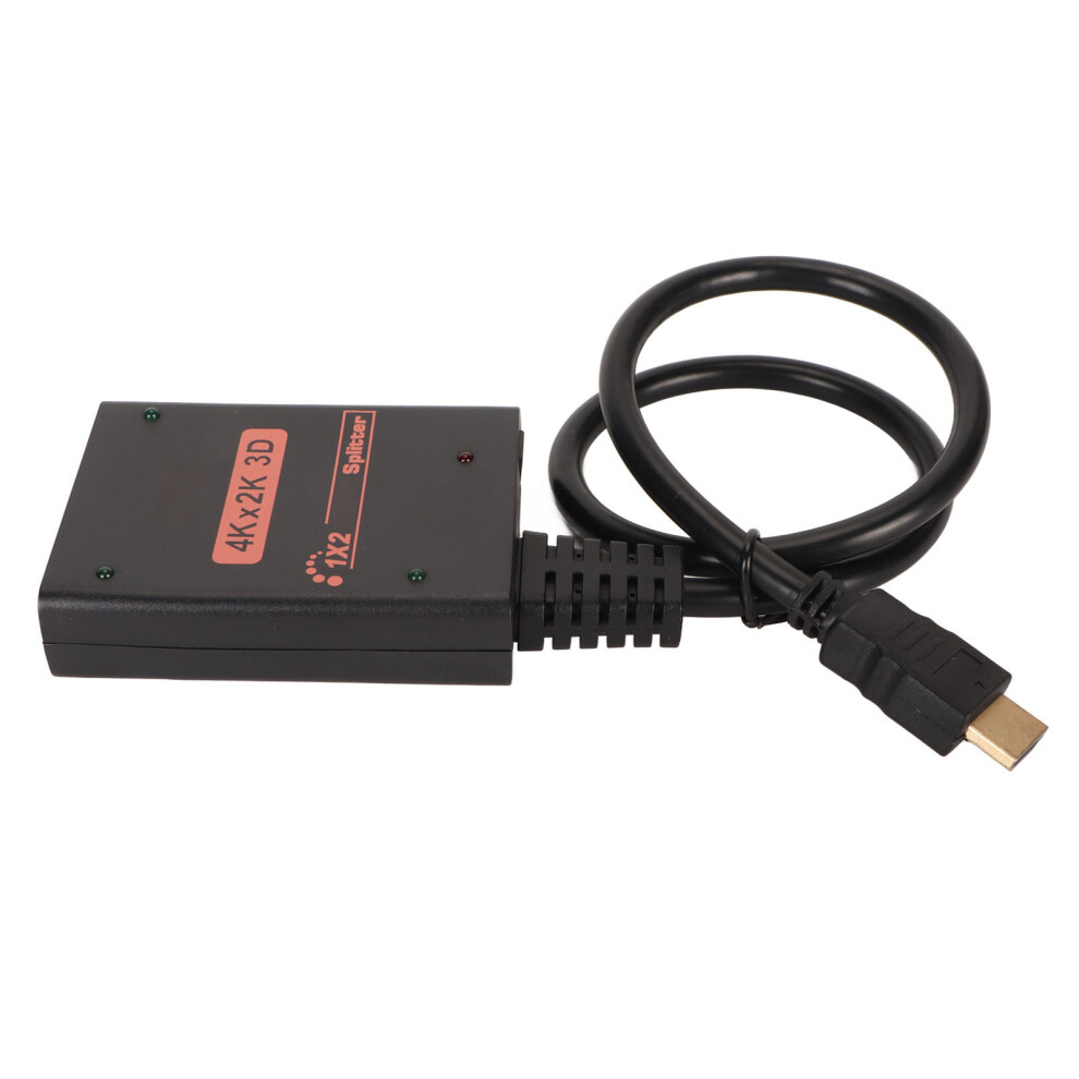 1 In 2 Out 4K Hdmi Splitter, 3840X2160 @30Hz, Abs Material 4321368913204