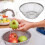 High Capacity Stainless Steel Strainer Mesh Colander For 4
