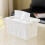 Support de boîte à mouchoirs de bureau délicat, décors-Blanc 7
