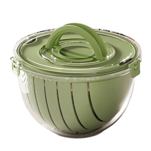 Multipurpose Watermelon Slicer Basket Durable Plastic-Green 2