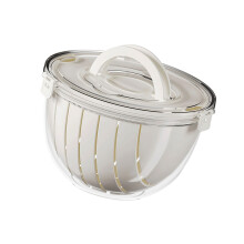 Panier trancheur de pastèque, nettoyeur de légumes-Blanc 2