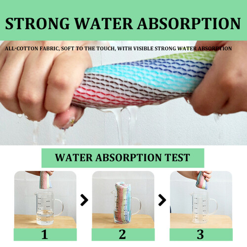 Pack of 4 Quick Drying Kitchens Towels Reusable-style A 2
