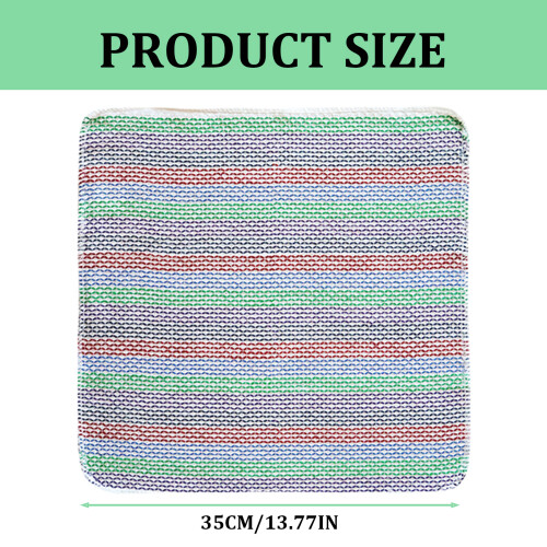 4Pcs Soft Absorbent Cotton Kitchens Towels Quick Drying-style A 2