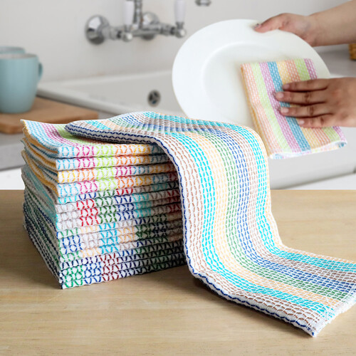 Lot de 4 serviettes de cuisine à séchage rapide,-style B 1
