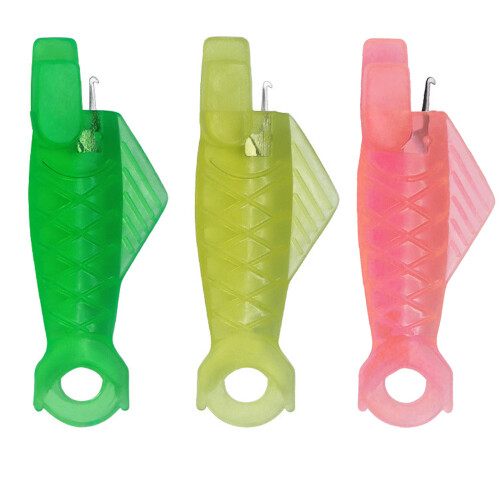 Pack of 5 Durable Plastic Needle Threaders Automatic Eye-Green 1