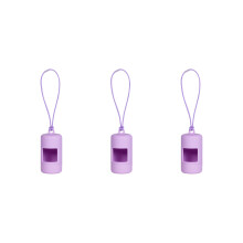 Distributeur de déchets de chien multi-usage, corde-Violet