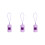 Distributeur de déchets de chien multi-usage, corde-Violet 1