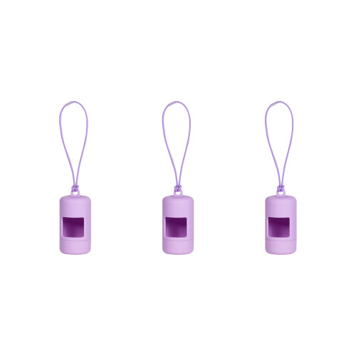 Distributeur de déchets de chien multi-usage, corde-Violet