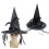 Witch Hat Plushie Velvety Pointed Hat With Artistic-Black 6