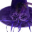 Witch Hat Plushie Velvety Pointed Hat With Artistic-Black 5