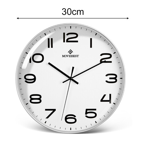 Wall Clock, Precise Quartz Sweep Movement Wall Clock with Noise Free Functionality, Modern Silent Wall Clock Featuring Easy to Read Dial and Front Gla 1
