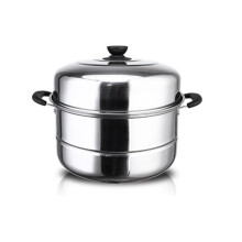 Marmite à vapeur multicouche avec poignée-26cm Double couche