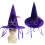 Witch Hat Plushie Velvety Pointed Hat With Artistic-Black 7