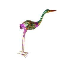 IJzeren vogelbeeldje standbeeld-Kleur Head-up-stijl