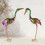 Statue de Figurine d'oiseau en fer,-Couleur style réduit 7