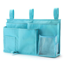 Non-Slip Design, Reinforced Stitching Hanging Organizer for Multi-Use, Adjustable Heavy Duty Velcro Straps Beside Bed Caddy for Bunk Beds, College Dor