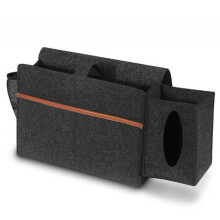 Storage Organizer for Bedside, Featuring Protective Design and Easy Installation, Suitable for Dorms, RVs, Hospitals, with Multiple Pockets and Durabl