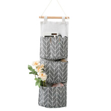 Cotton Linen Fabric Organizer, Multi-Storey Pouch for Versatile Storage, Water-Resistant Material Maintains Cleanliness, Suitable for Various Environm