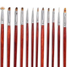 Nail Art Revolution, 12 darabos akril körömecset-készlet, professzionális eszközök a páratlan kreativitáshoz