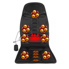 Heat Function Massage Chair Pad, Customizable Massage Setting with Vibration Massage for Home Office Relief (Overheating Protection, Lower Back