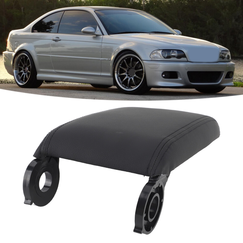 Center Console Armrest Cover For E46 M3 2001-2006 Fadeproof Comfort Black 6911368914455