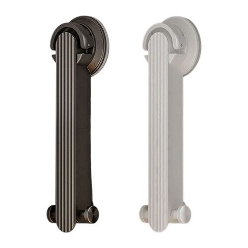 Space Saving Aluminum Clothes Hanger Wall Mounted-White 1