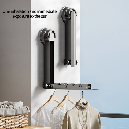Over Door Foldable Clothes Rack with Hook For Bedroom-Gun grey 2