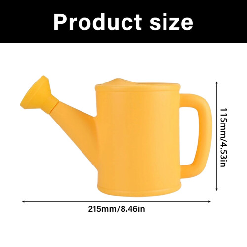 Watering Can 700ml Plastic Watering Can with Comfortable-Yellow 1