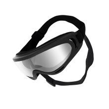 Lunettes de soleil pour chien, résistantes-Lentilles argentées