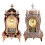 Classical Antique Table Clock Hourly Musical Chimes Vintage-Red 2