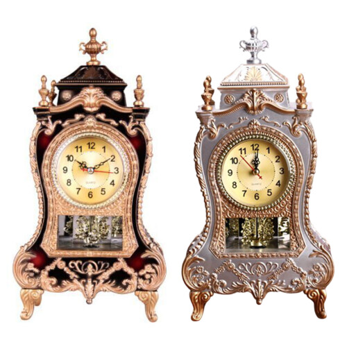 Horloge de table musicale à carillon horaire, avec-Rouge 1