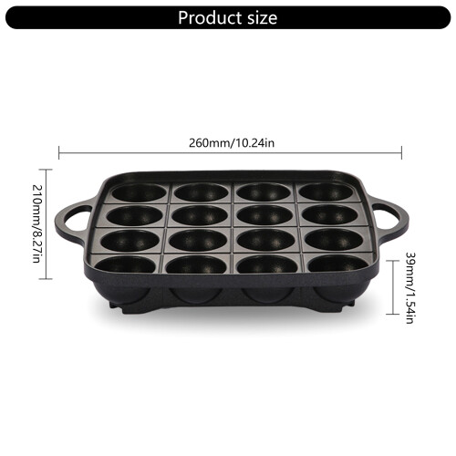 Aluminum Cooking Plate Octopuses Ball Pancake Maker Kitchen 2