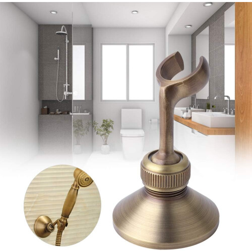 Brass Shower Holder with RustResistant Gold Finish, Wall Mounted Adjustable Bracket for Bathroom 1