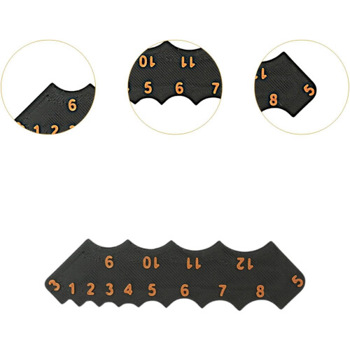 Corner Radius Template Ruler for Precision Arc Measurement and Woodworking 2