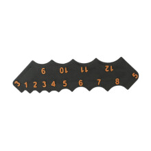 Corner Radius Template Ruler for Precision Arc Measurement and Woodworking