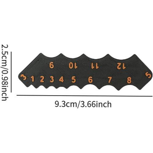 Corner Radius Template Ruler for Precision Arc Measurement and Woodworking 1