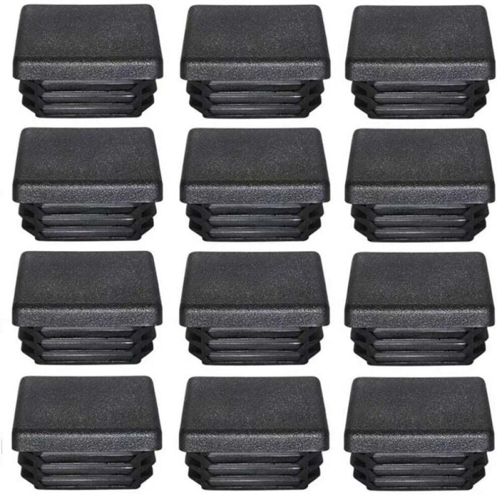 Square Tube End Caps, Tubing Plug For Square Pipes, End Caps For Fitness Equipment, Impact Resistant Moisture Proof Plug With Flexible Ridges Or Strap 9468298622150