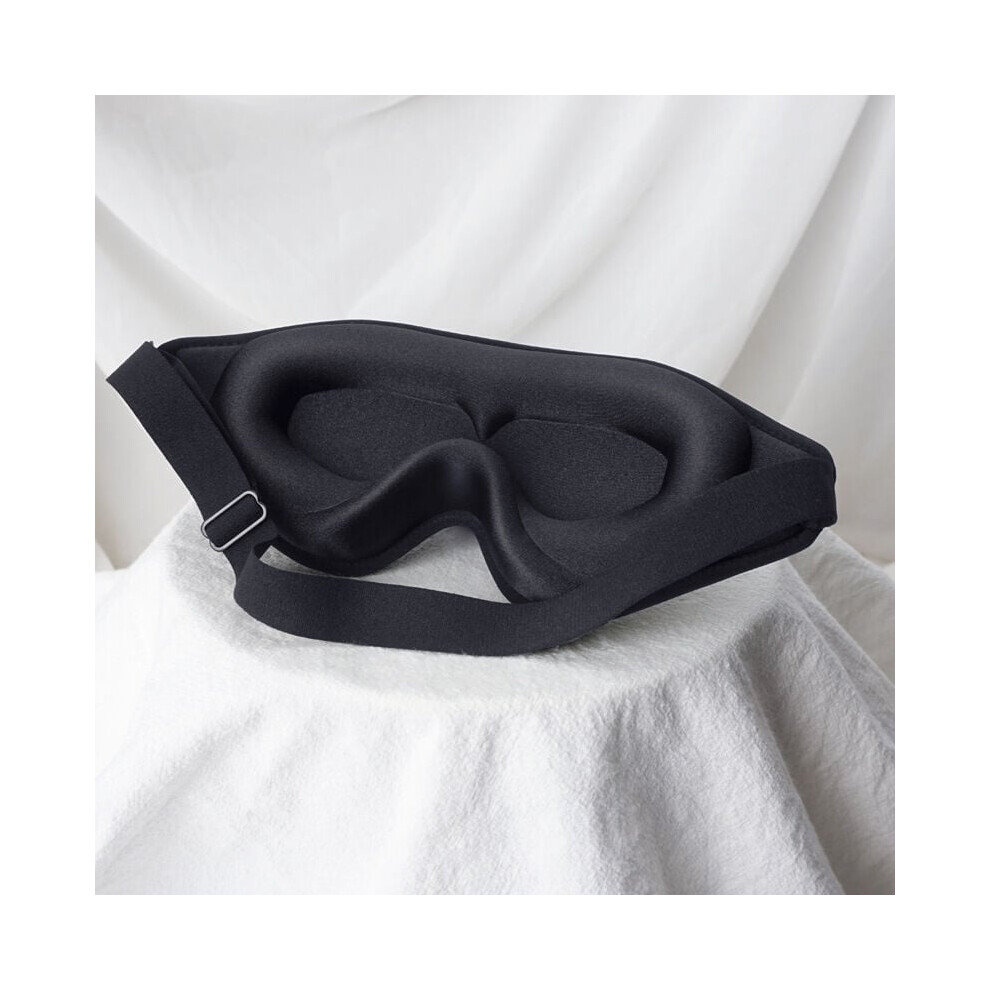 Light Travel Companion Sleep Mask, Zero Eye Pressure 3D Contoured Cup, Adjustable Elastic Strap Blocking Eye Cover For F Nap, Night Blindfold Sof