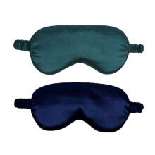 Luxury Silk Sleep Mask Set, Includes Elastic Strap For Perfect Fit And Total Blackout Eye Cover, Ideal For Women And Men Who Love To Travel (2 Pack)