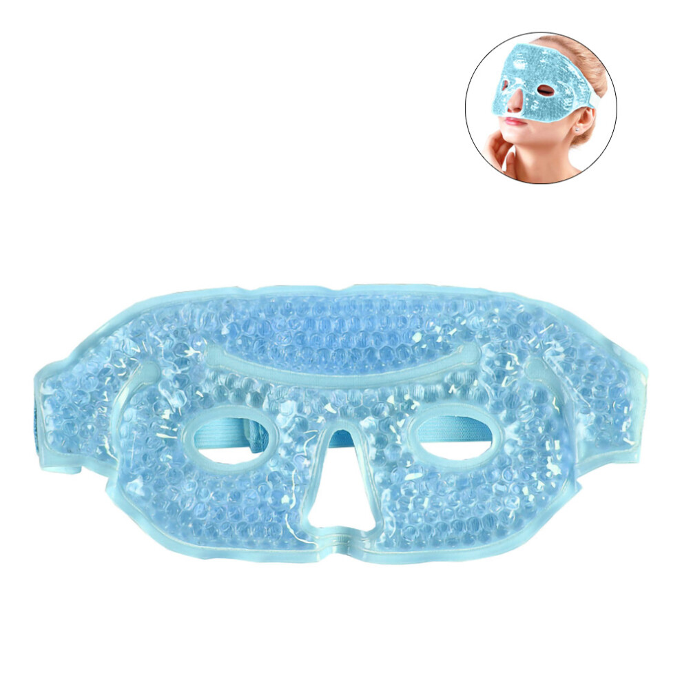 Reusable Ice Face Mask, Hot & Cold Therapy Gel Pack, Puffy Eyes Relief, Sinus Pain Relief, Migraine Headache Relief, Women's And Men's Facial Spa Cool