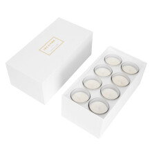 Aromatherapy Scented Candles Set Natural Soy Wax Jar Candles for Stress Relief Relaxation Smokeless Lead-Free Wick Frosted Glass Reusable Jar Elegant