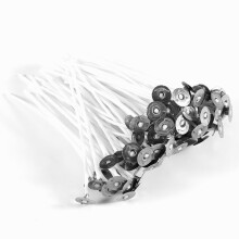 Non-Toxic Candle Wicks, Pre-Waxed For A Smoke-Free Burn, Adjustable Size Fits All Candle Types, 8cm Thick Wick, Compatible With Soy Blend Wax, Versati