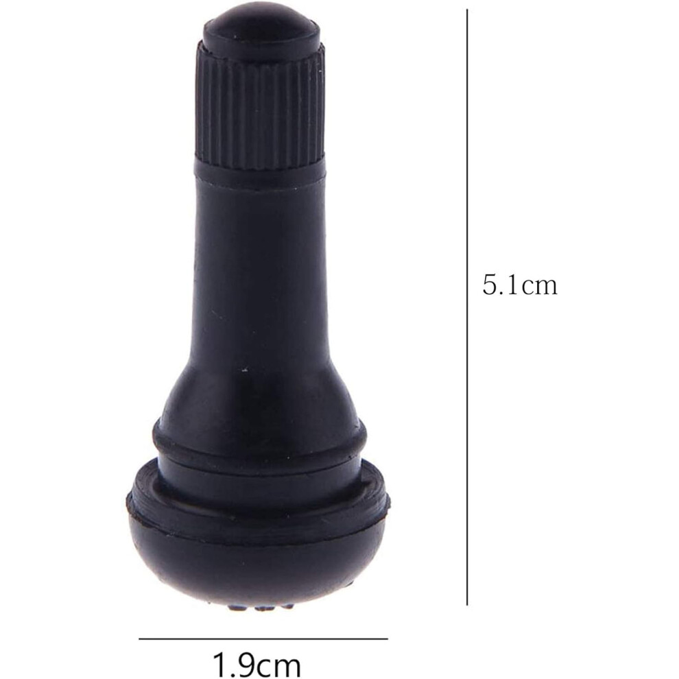 Durable Tire Valve Stems, Rubber Snap-In Design Ensures Steady Air Pressure For Safe Vehicle Journeys, Quality Material Offers Longevity And 9128293474610