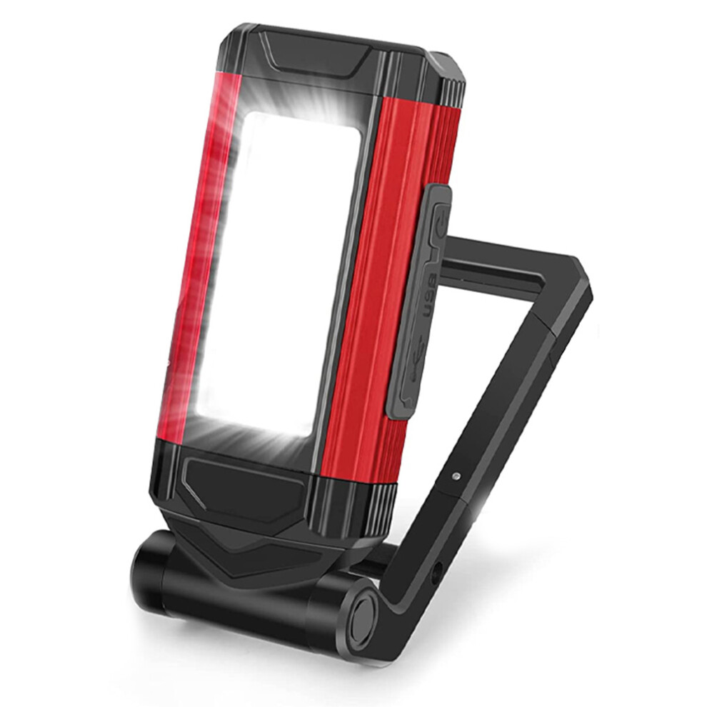 Versatile Rechargeable Magnetic Work Light For Job Site, 7 Lighting Modes Ensuring Optimal Visibility Under Various Conditions, Perfect Companion For 9128293039123