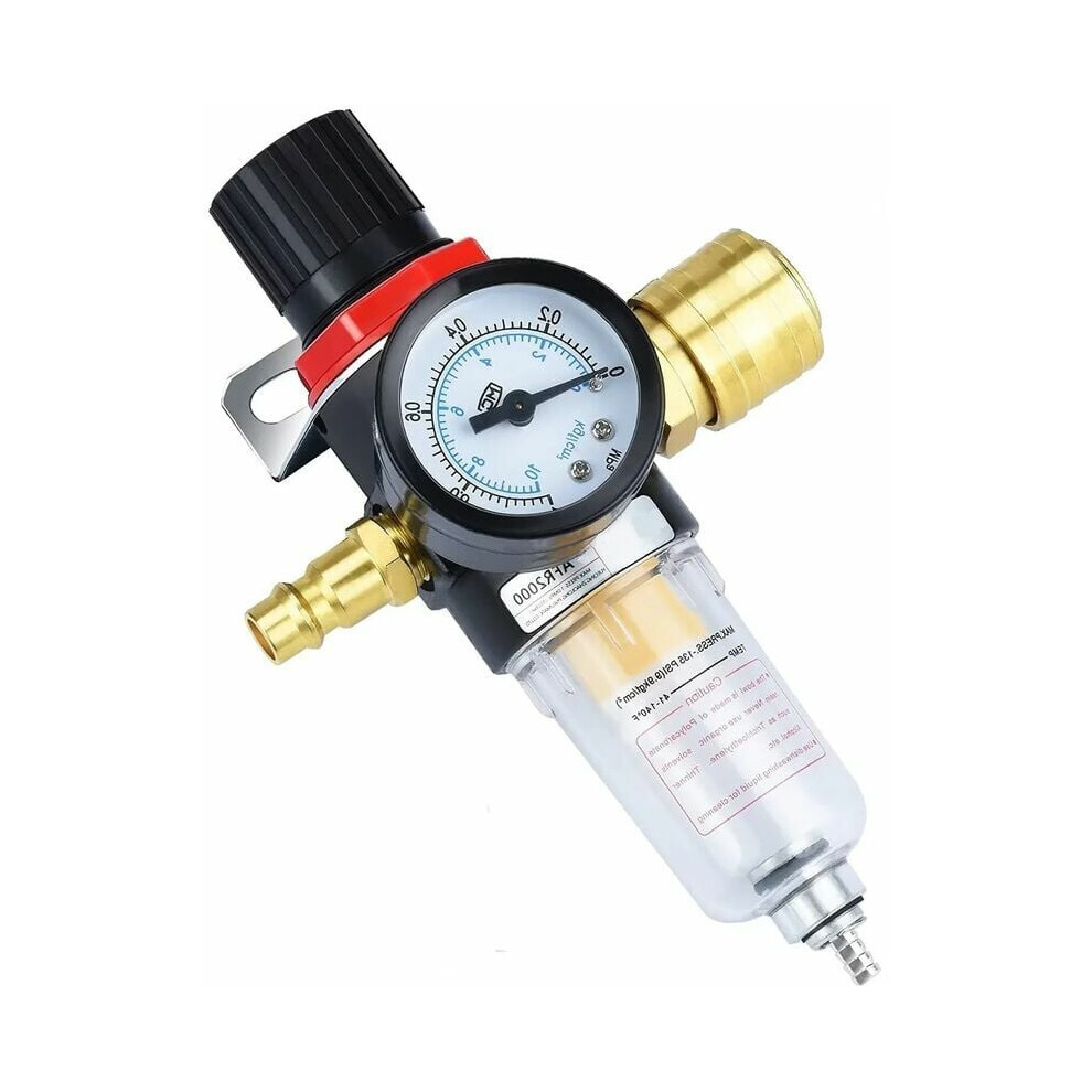 Water Trap For Compressed Air Systems, Air Compressor Oil Water Separator With Pressure Regulator Filter, Adjustable Pressure Range And Precision 9004841796048